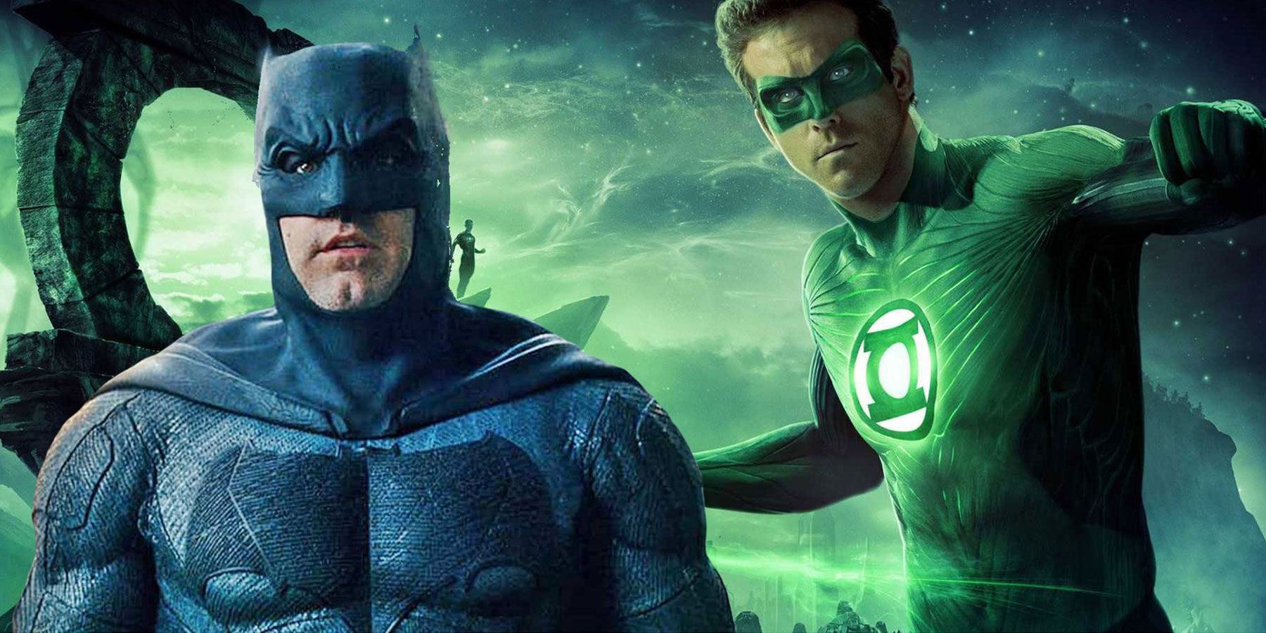Ryan Reynolds as Green Lantern and Ben Affleck as Batman