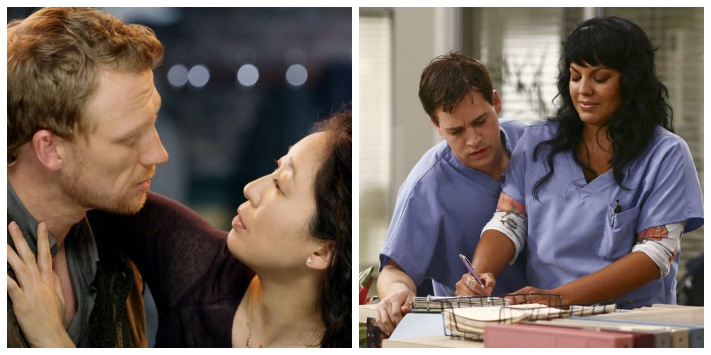Grey&rsquo;s Anatomy doomed relationships collage