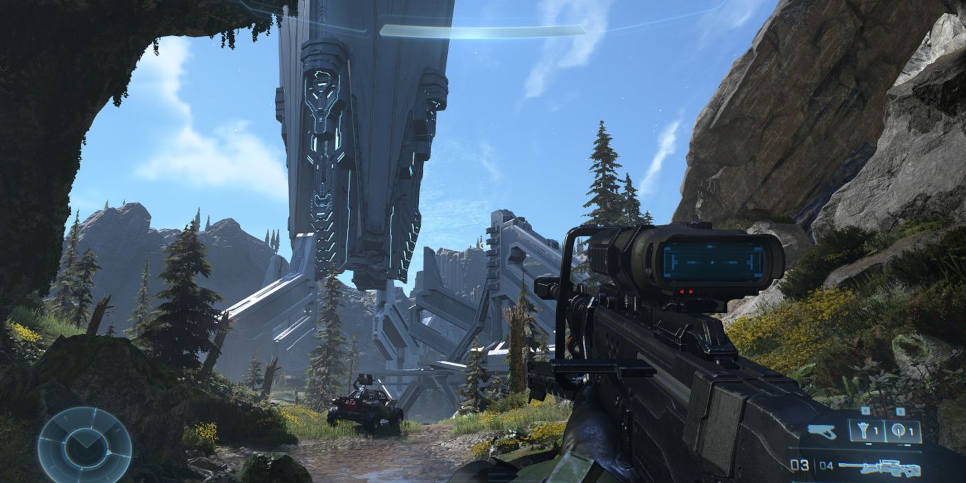 Halo Infinite New Gameplay Screenshots Sniper Rifle February 2021