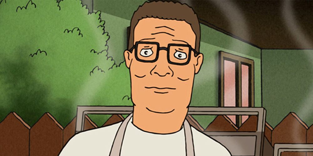 Hank Hill grilling