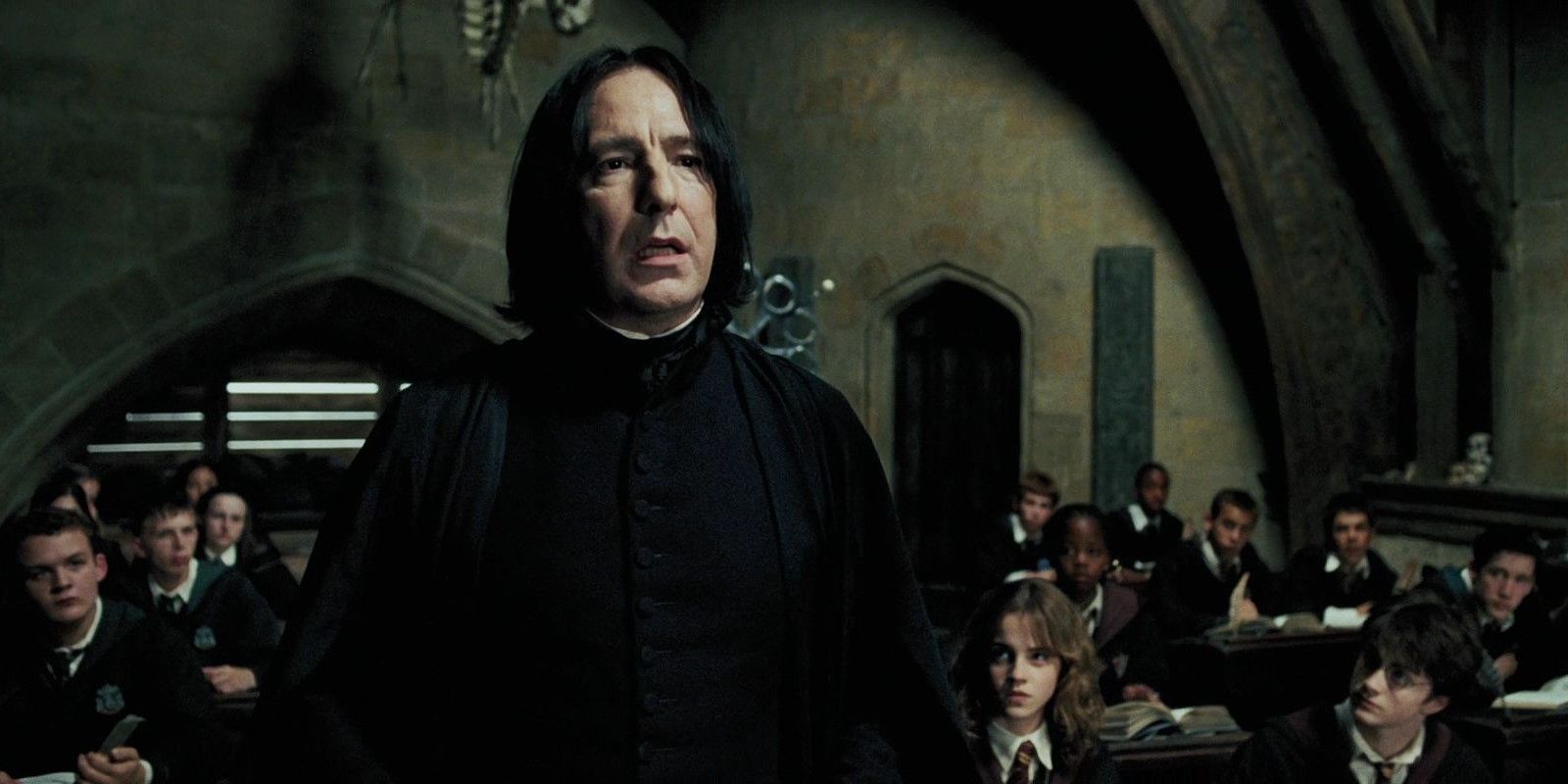Snape at class in Harry Potter and the Prisoner of Azkaban