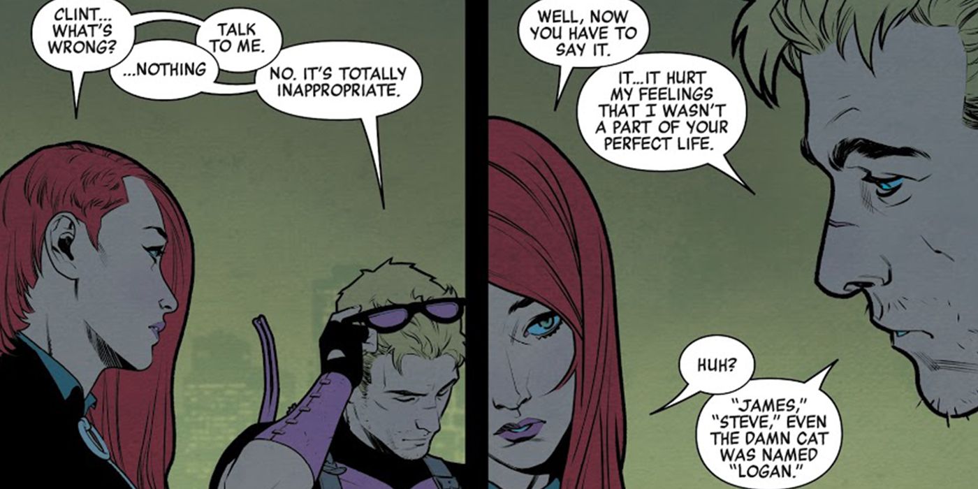 Hawkeye and Black Widow.