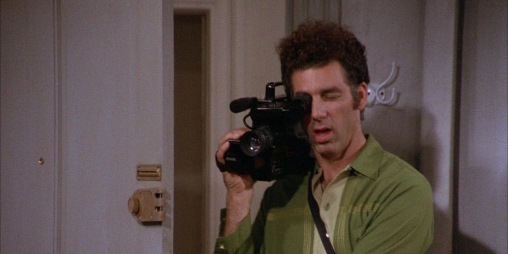 Kramer holding a character.