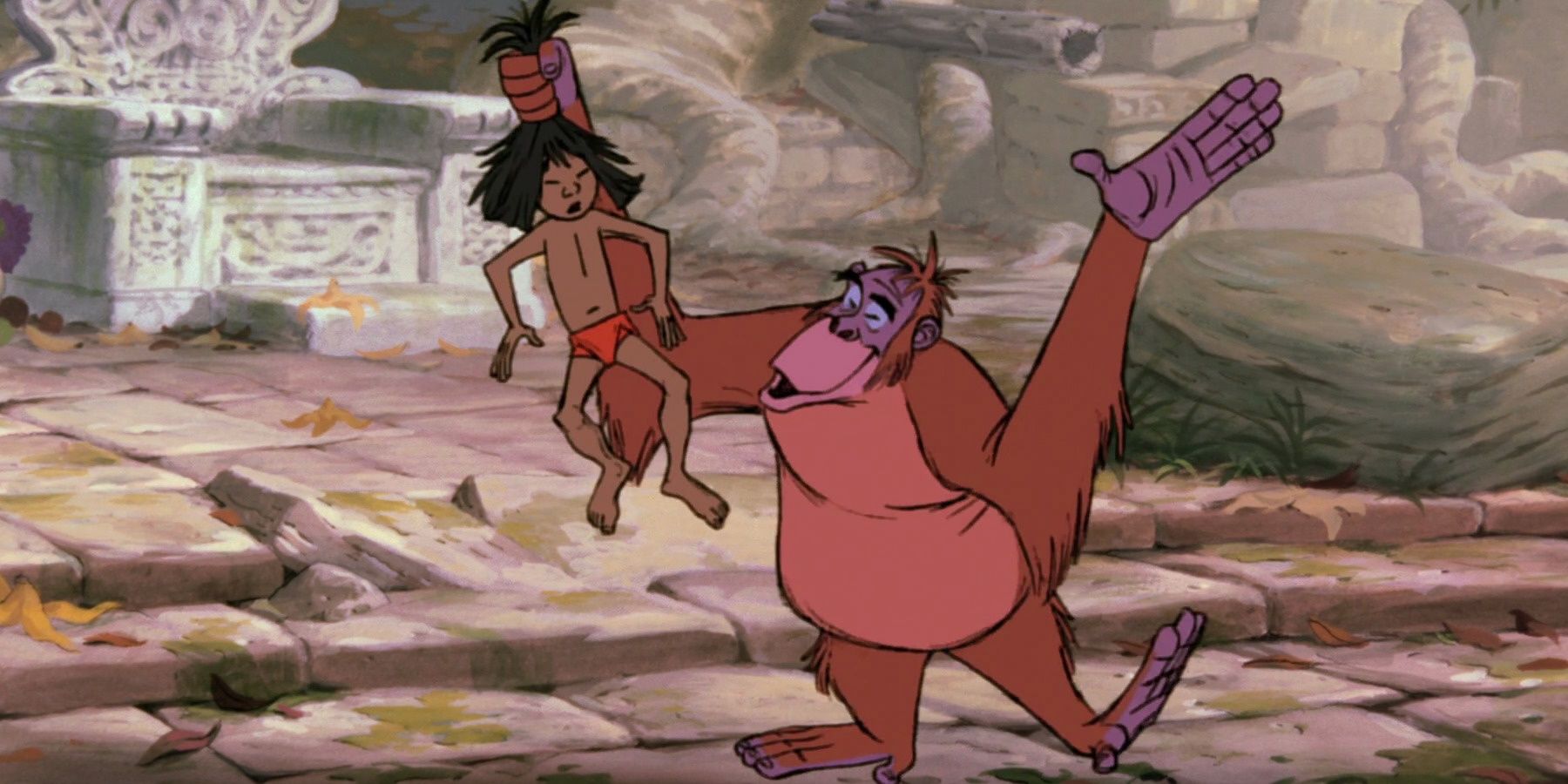 I Wnna Be Like You - King Louie and Mowgli dancing in The Jungle Book
