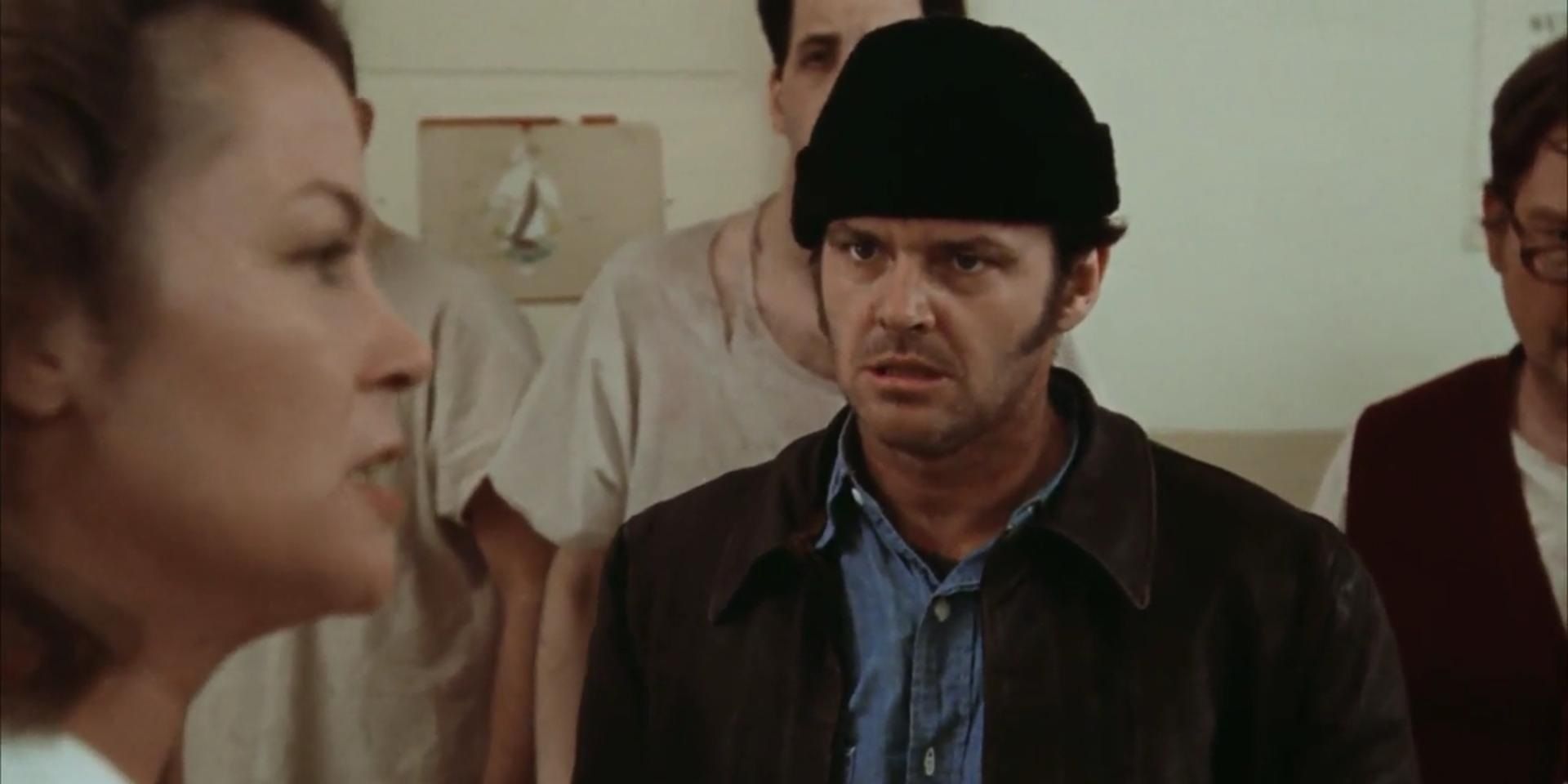Jack Nicholson as McMurphy in One Flew Over the Cuckoo's Nest