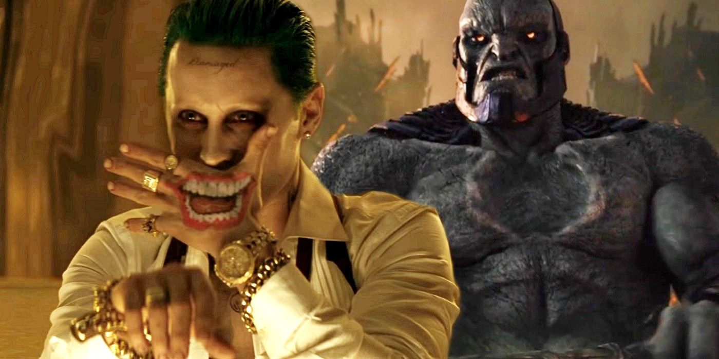 Jared Leto as Joker and Darkseid in Justice League and Suicide Squad