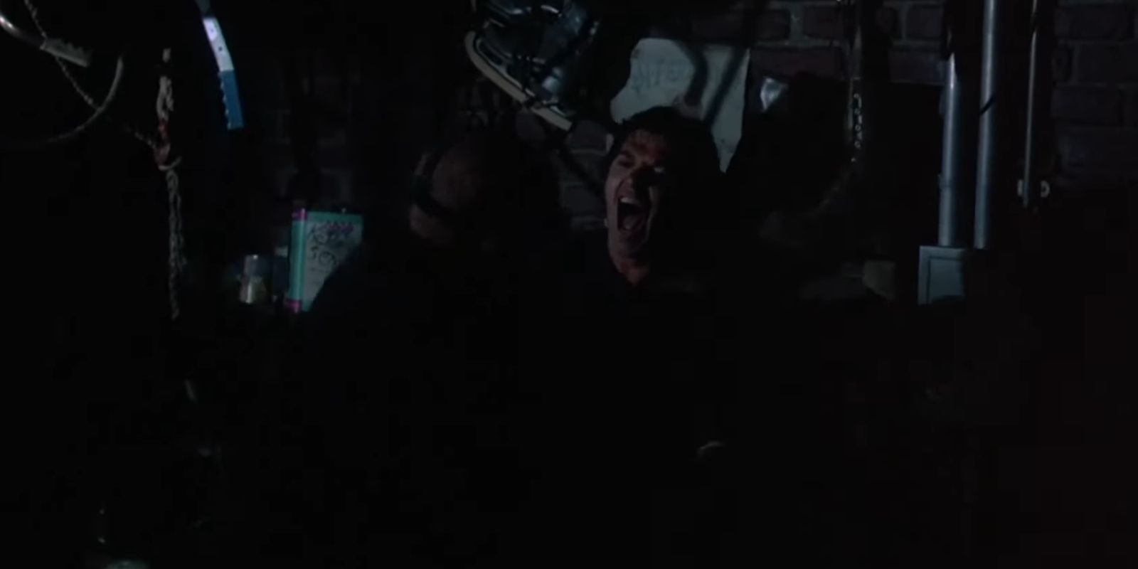 Jason killing Rob in the basement in Friday The 13th Part IV The Final Chapter