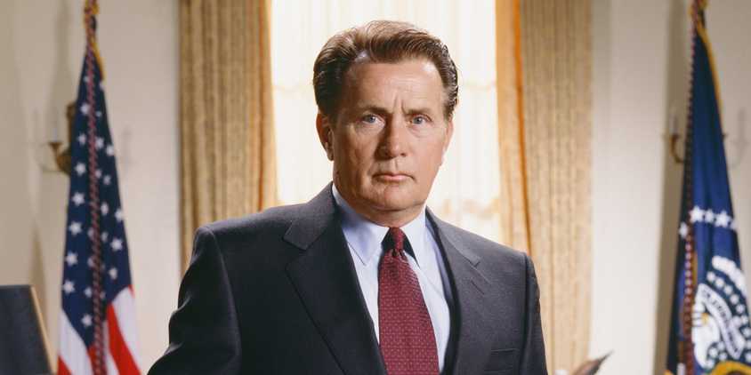Jed Bartlett from The West Wing at the Oval Office