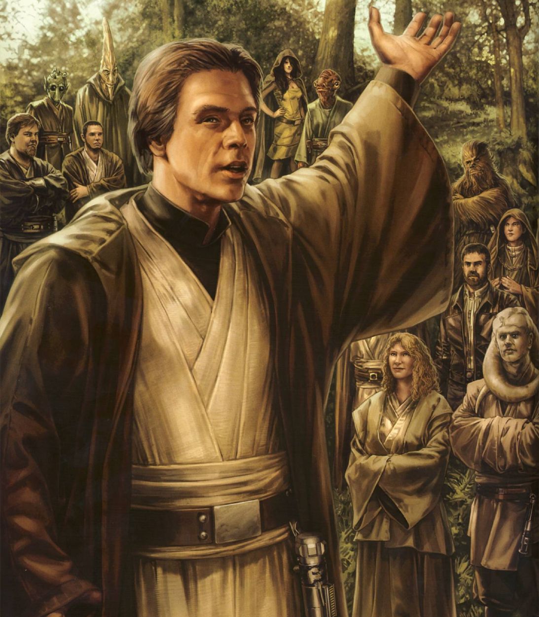 Jedi Grandmaster Luke Skywalker in Star Wars EU Legends Vertical