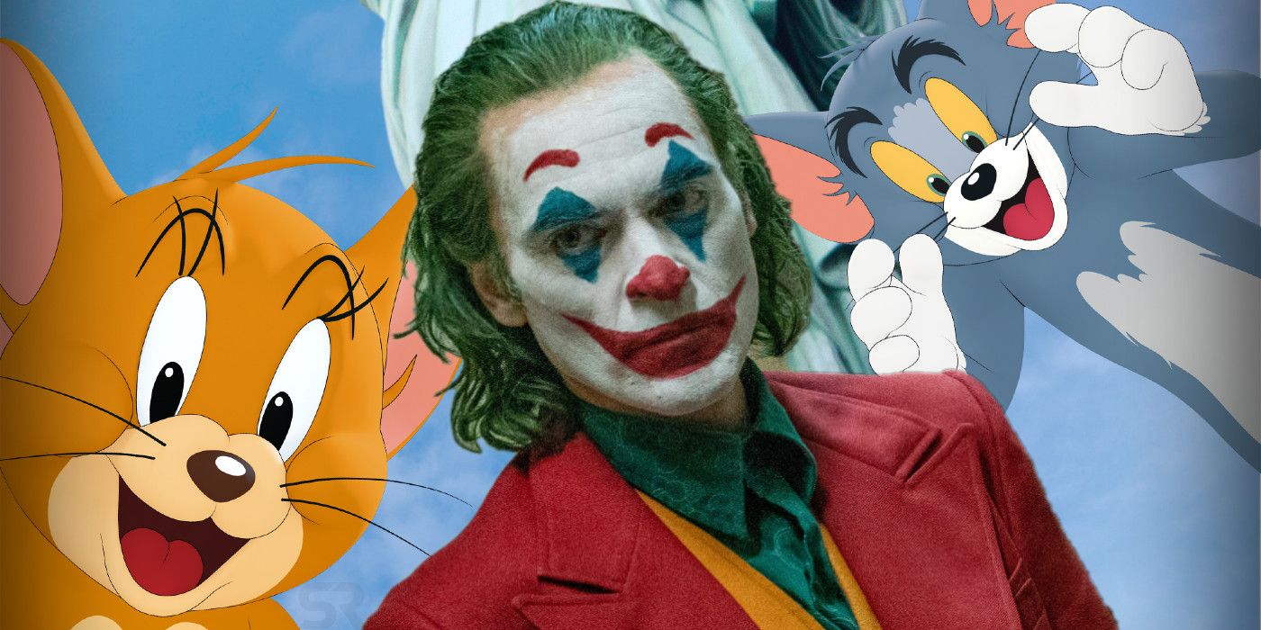 Joaquin Phoenix as Arthur Fleck Joker Tom and Jerry 2021 Movie Droopy
