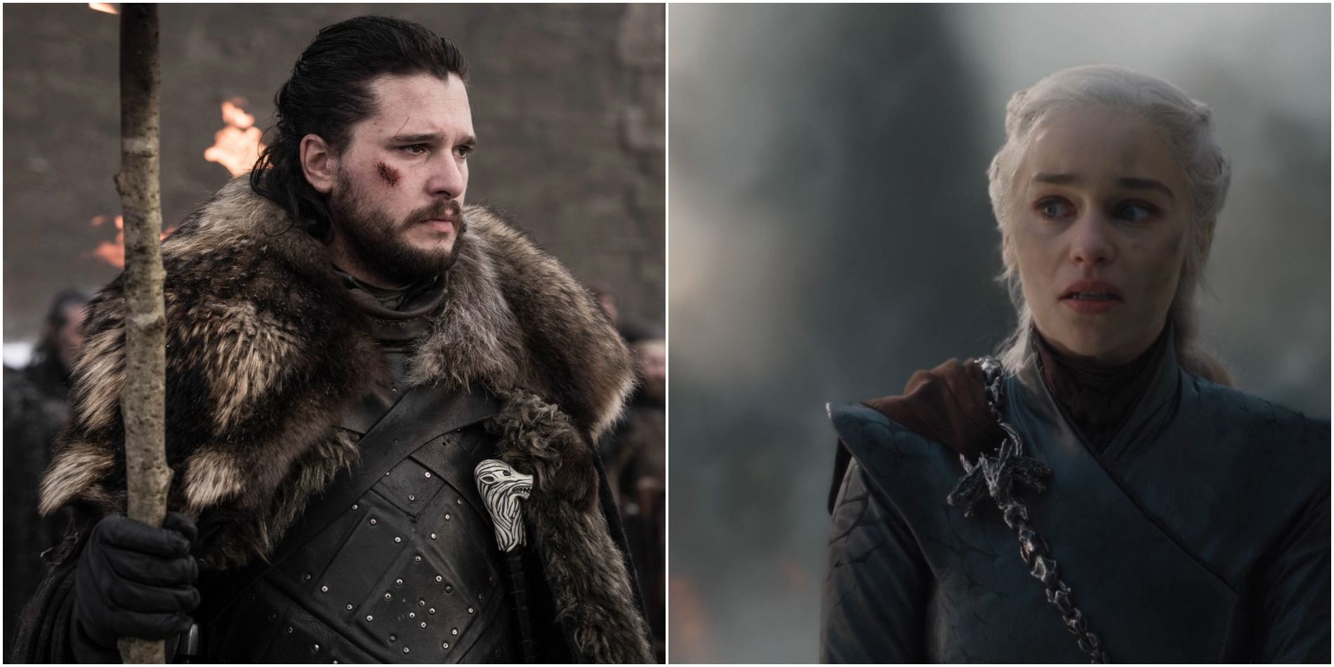 Jon Snow and Daenerys Targaryen in Game of Thrones season eight