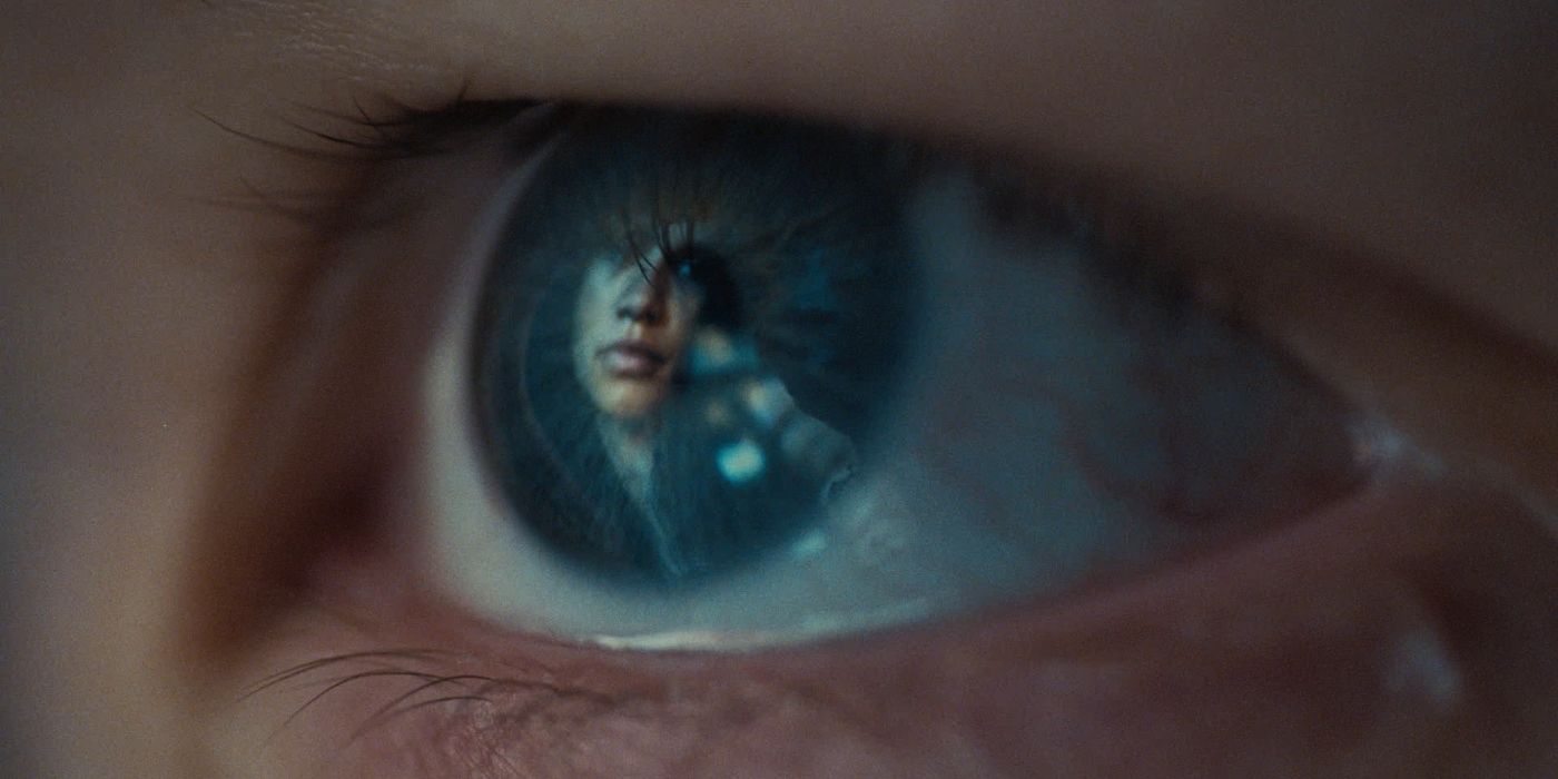 Jules' eye with Rue's reflection in Euphoria.