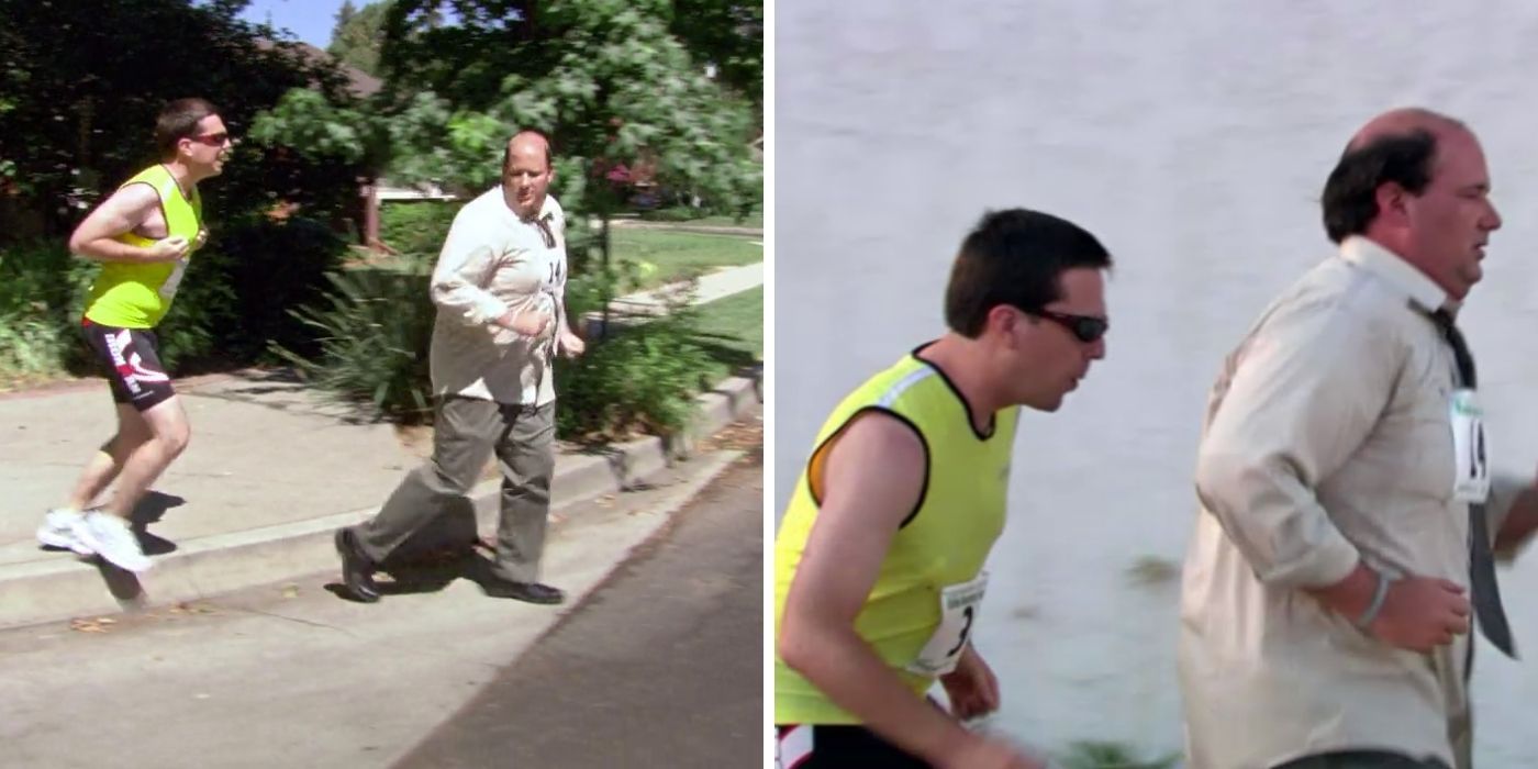 Kevin during fun run - the office