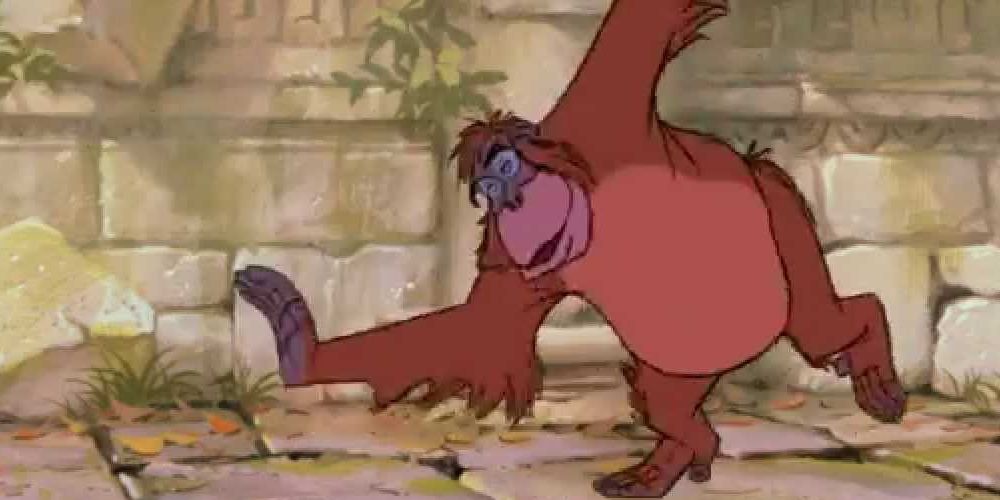 King Louie dancing in The Jungle Book