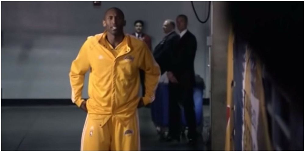Kobe Bryant Walking In Matching Sweatsuit
