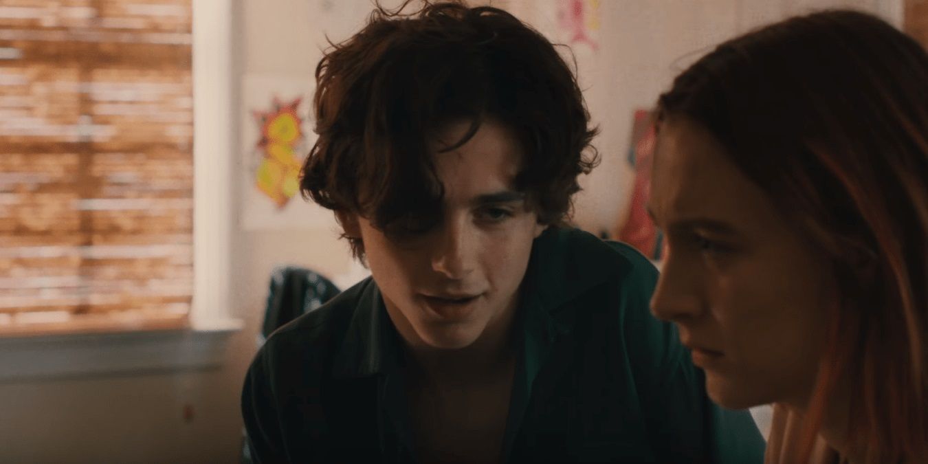 Lady Bird and Kyle in his bedroom
