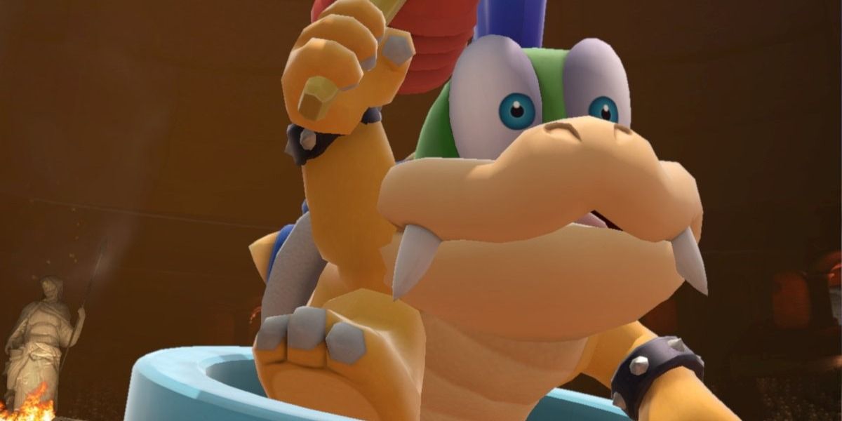 Larry Koopa from the Mario series with a shocked expression on his face.