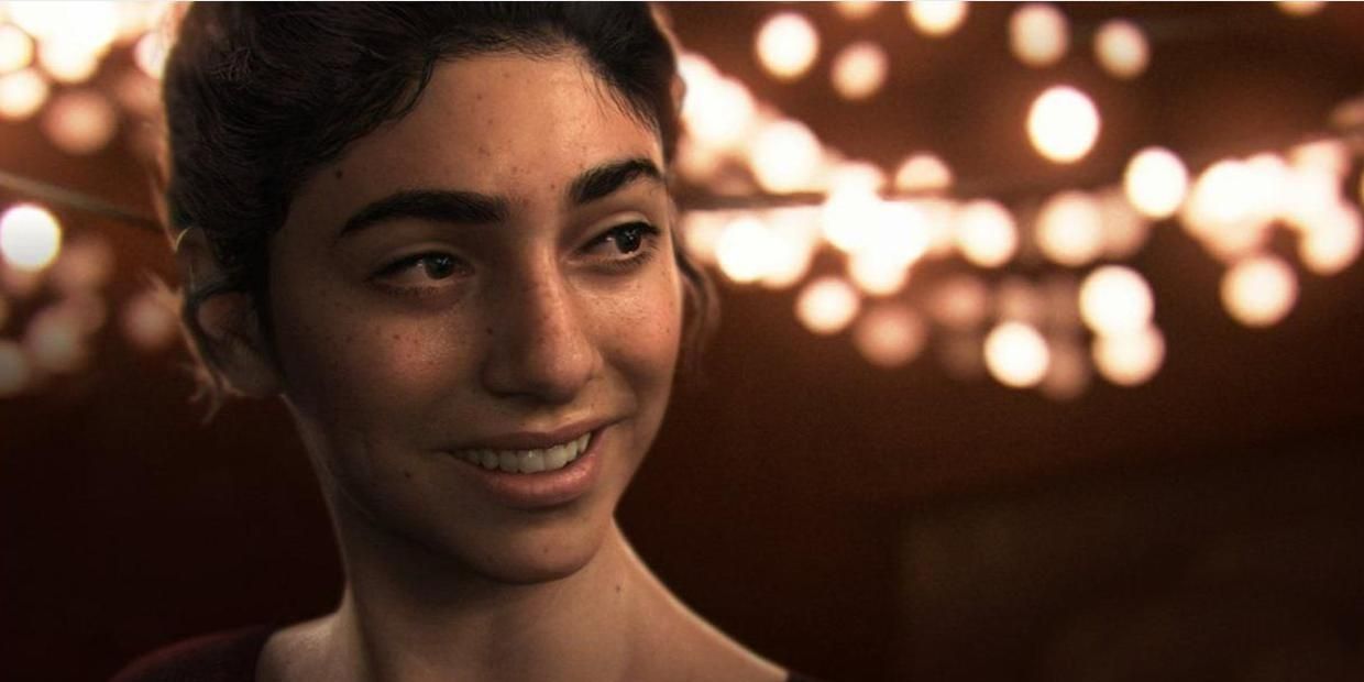Dina smiling in The Last Of Us Part II