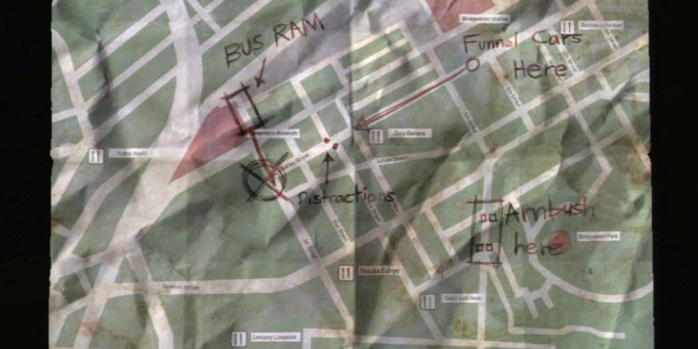 A map detailing an ambush.