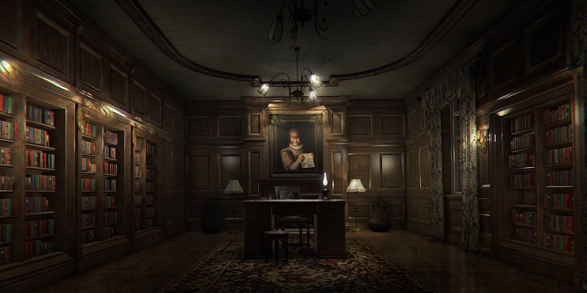 The artist's study in Layers Of Fear