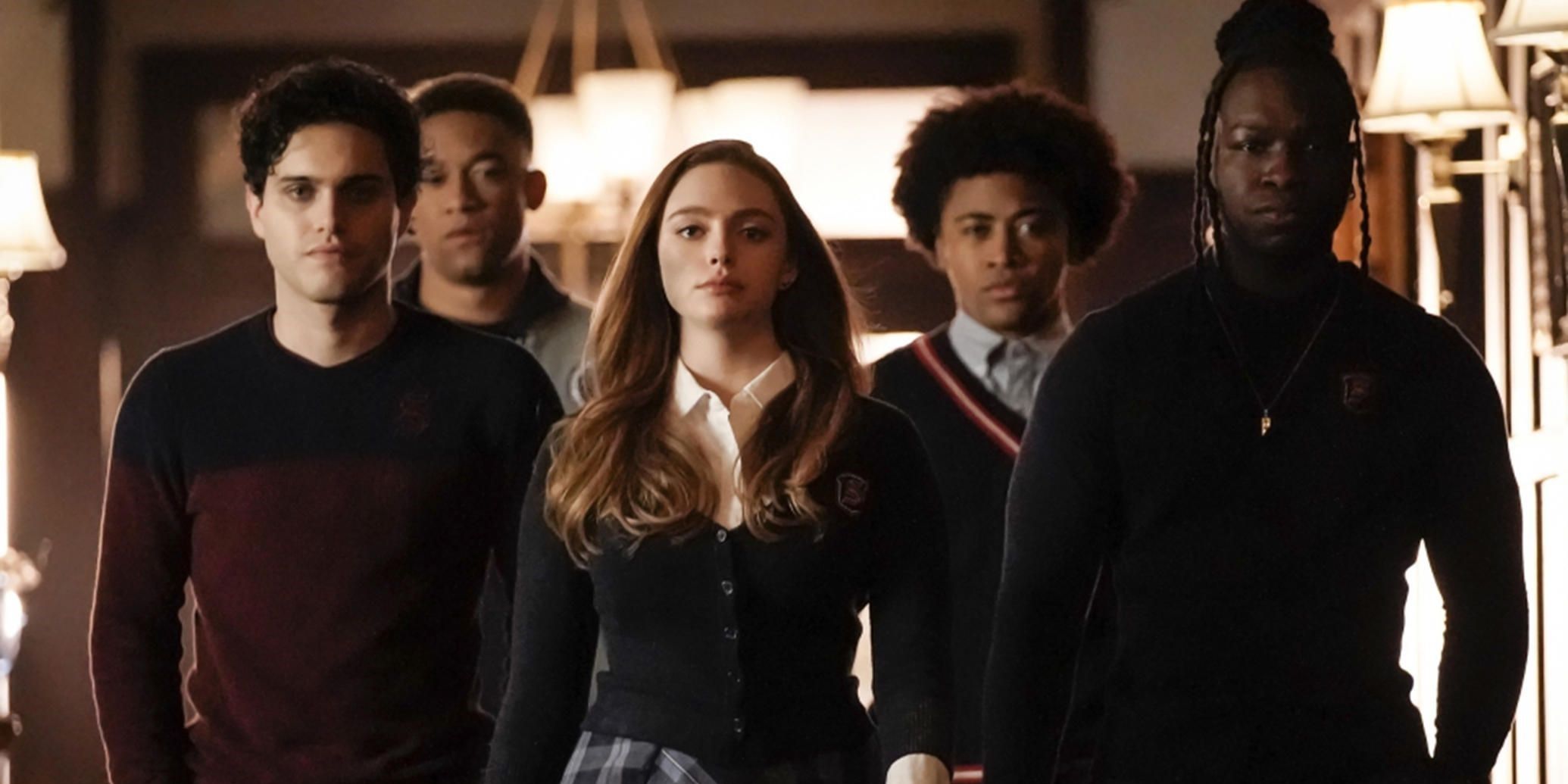 Hope stands in the middle of her classmates in Legacies