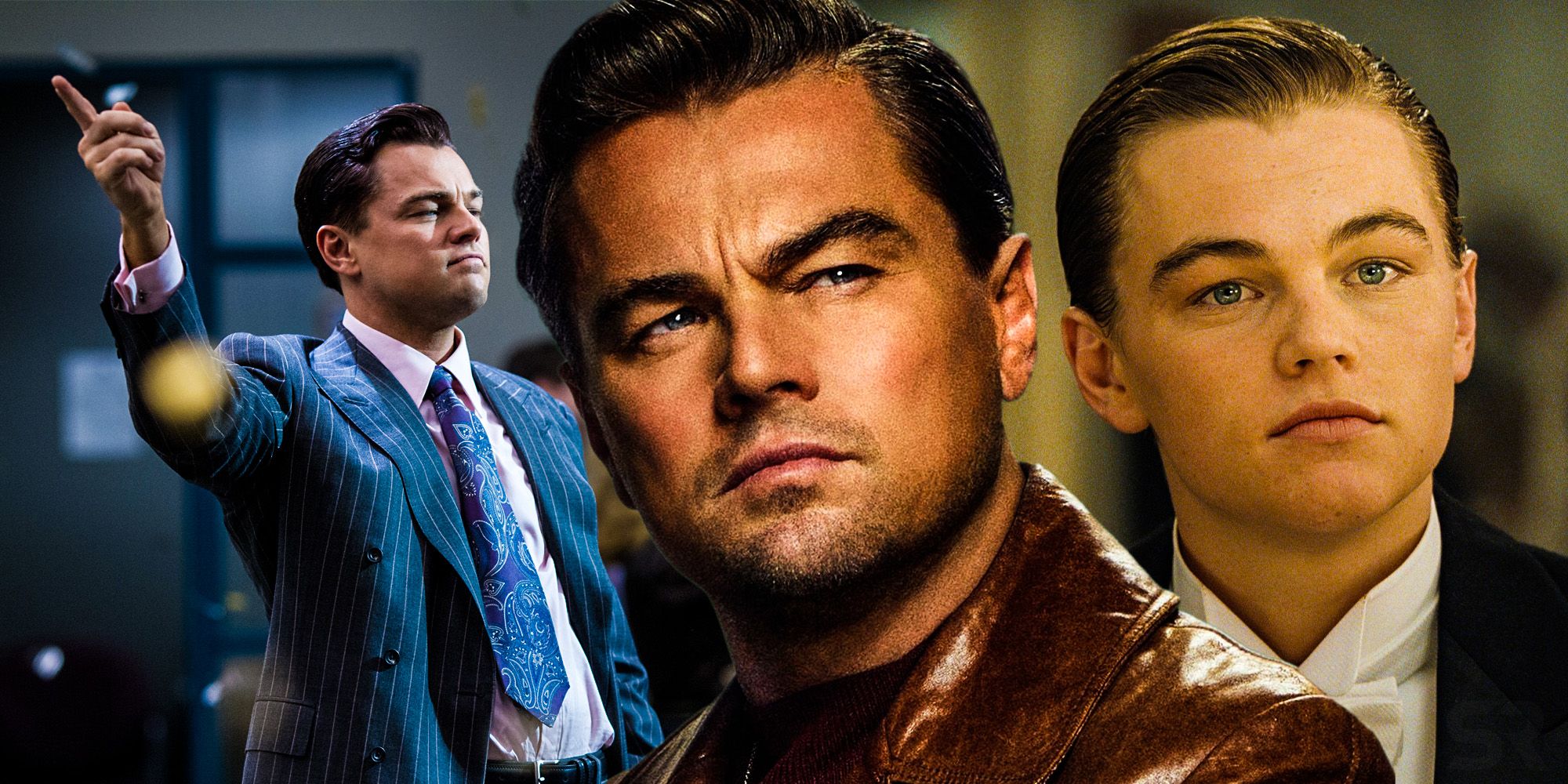 Leonardo dicaprio wolf of wall street once upon a time in hollywood titanic
