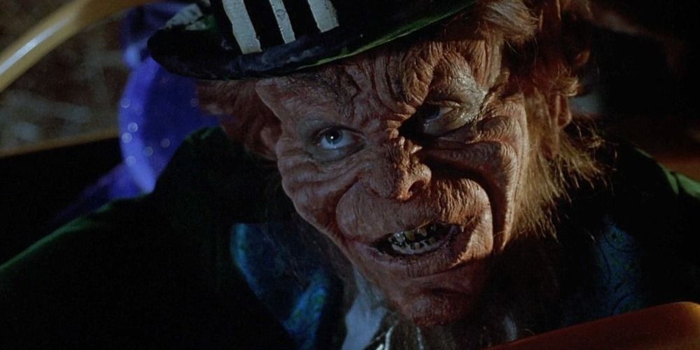 Closeup of Lubdan's face in the original Leprechaun movie