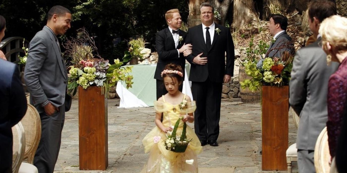 Lily at the wedding - modern family