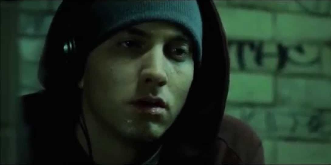 Eminem in 8 Mile.