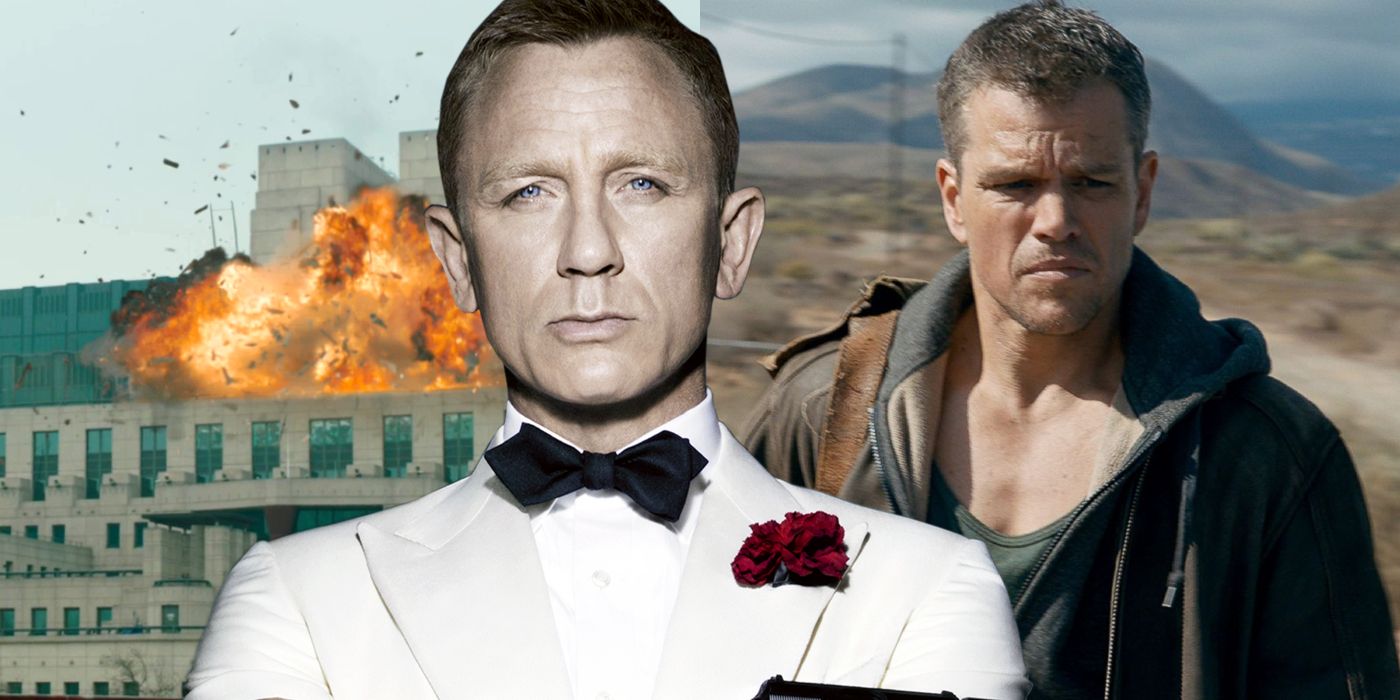 MI6 e Daniel Craig em James Bond e Matt Damon como Jason Bourne