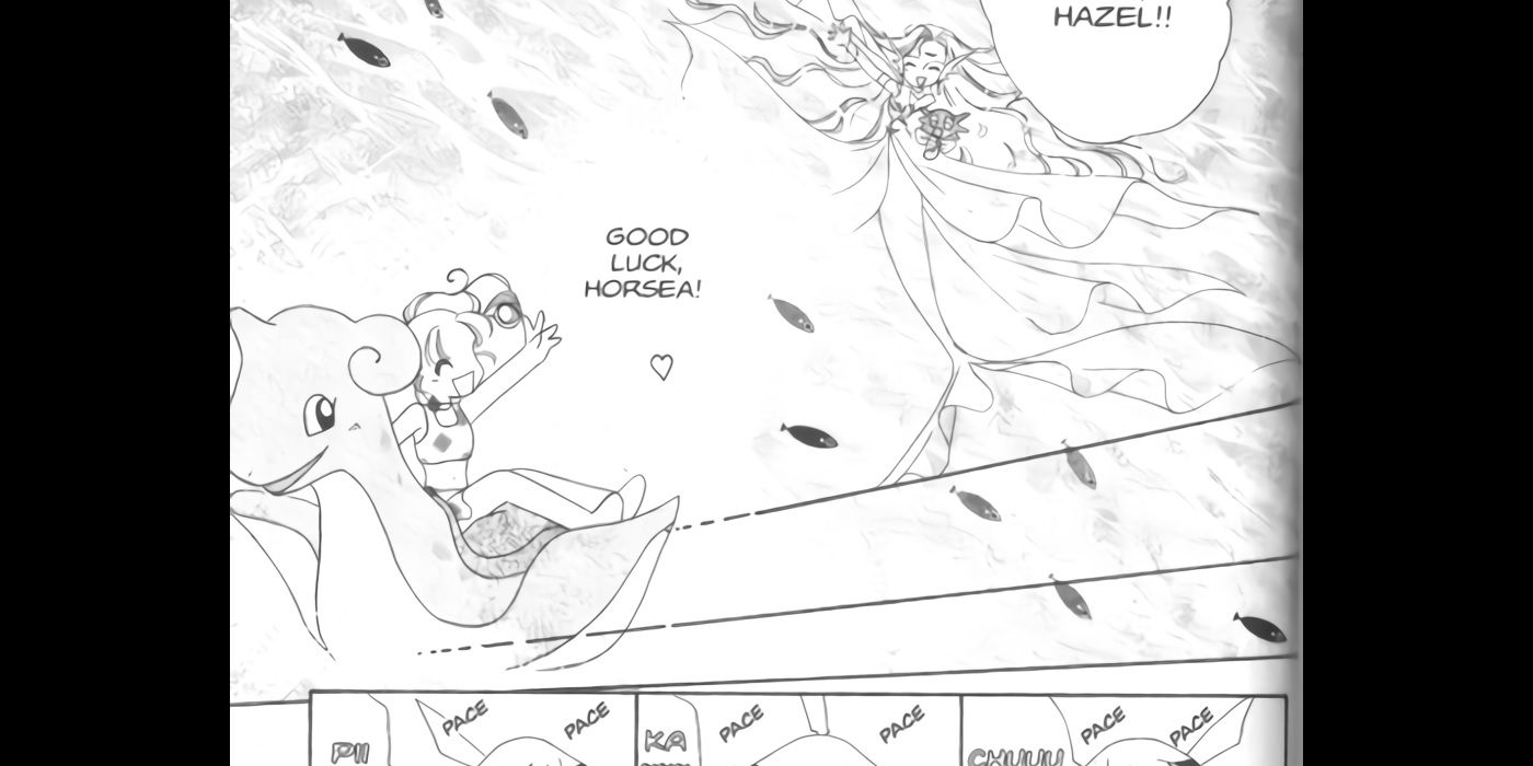 Magical Pokemon Journey Manga Horsea and Mermaid