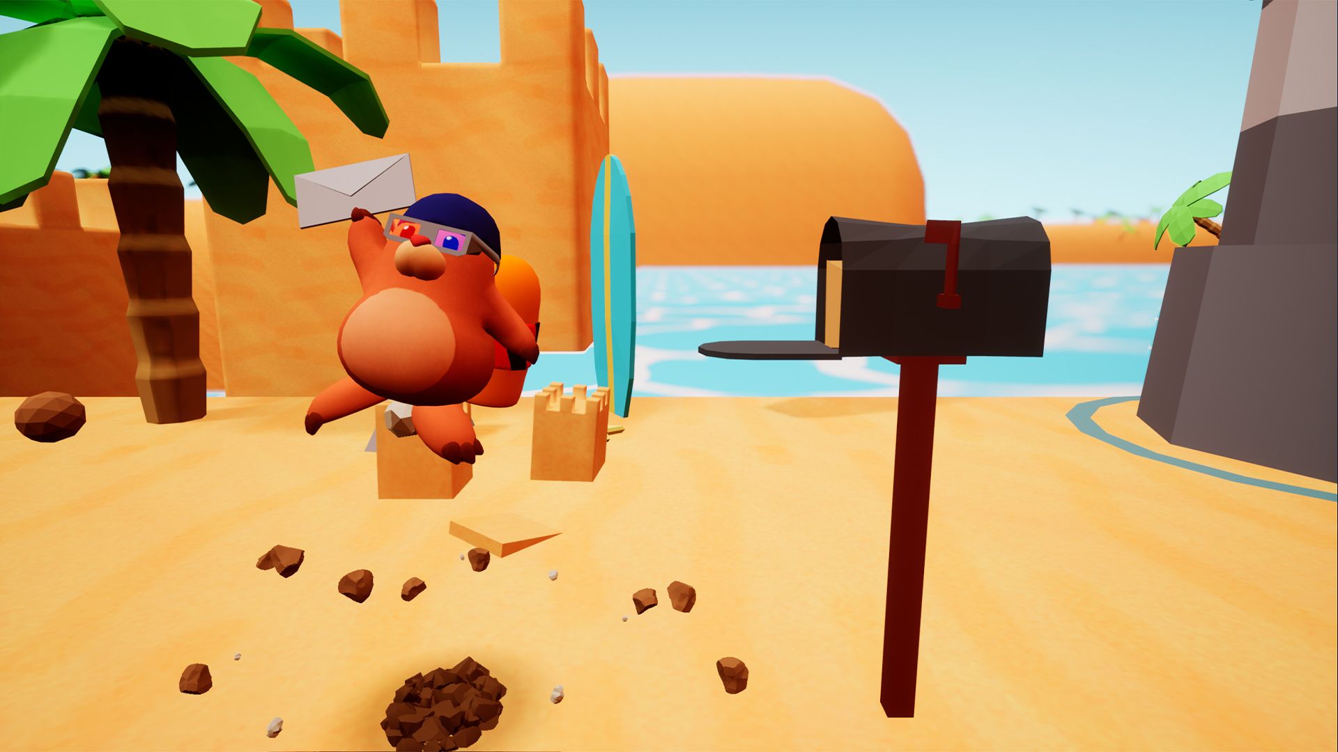 Mail Mole Monty Delivering Mail