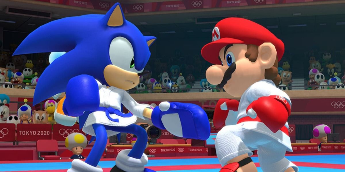 Mario and Sonic battle at The Olympics