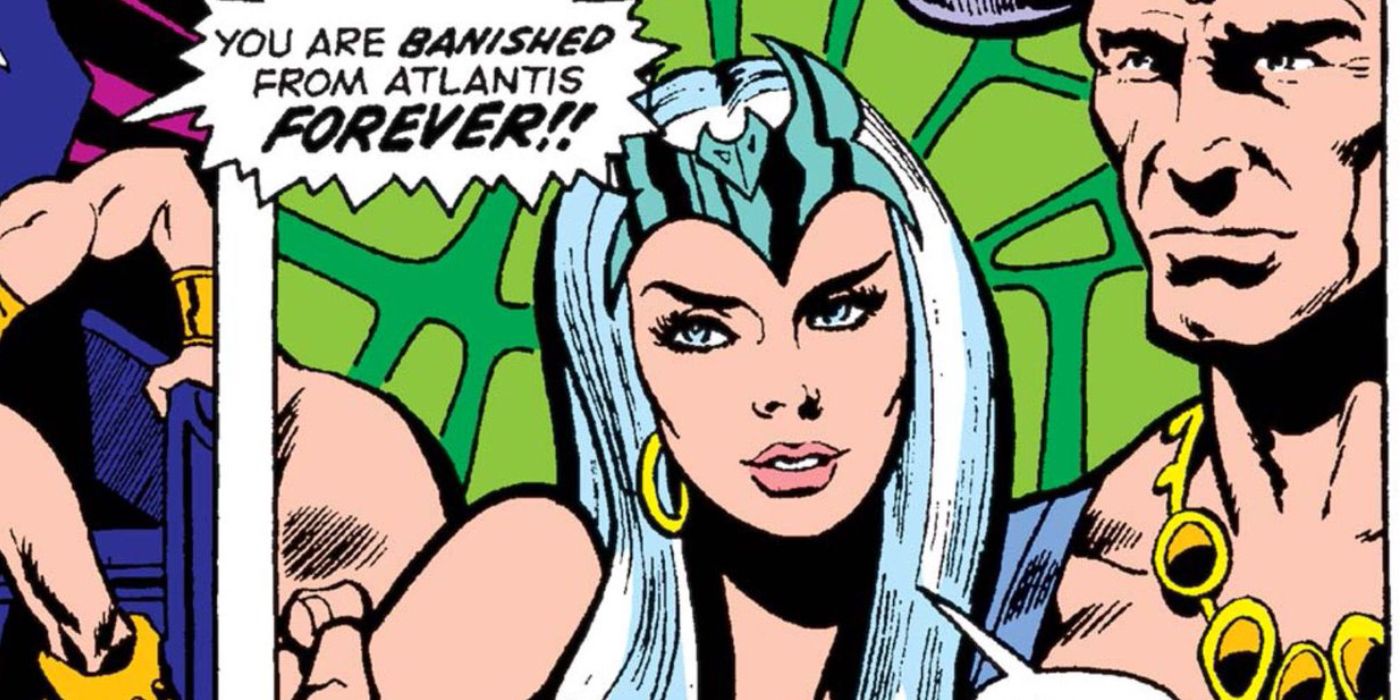 Zhered-Na is banished from Atlantis in Marvel Comics.