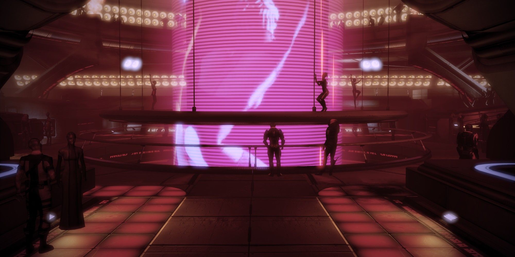 The VIP Section of the Afterlife nightclub on Omega in Mass Effect 2