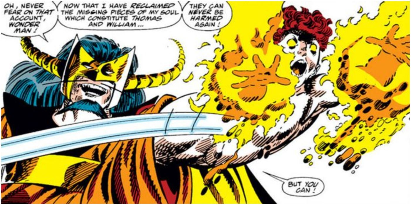 Master Pandemonium recaptures fragments of his soul in Marvel Comics.