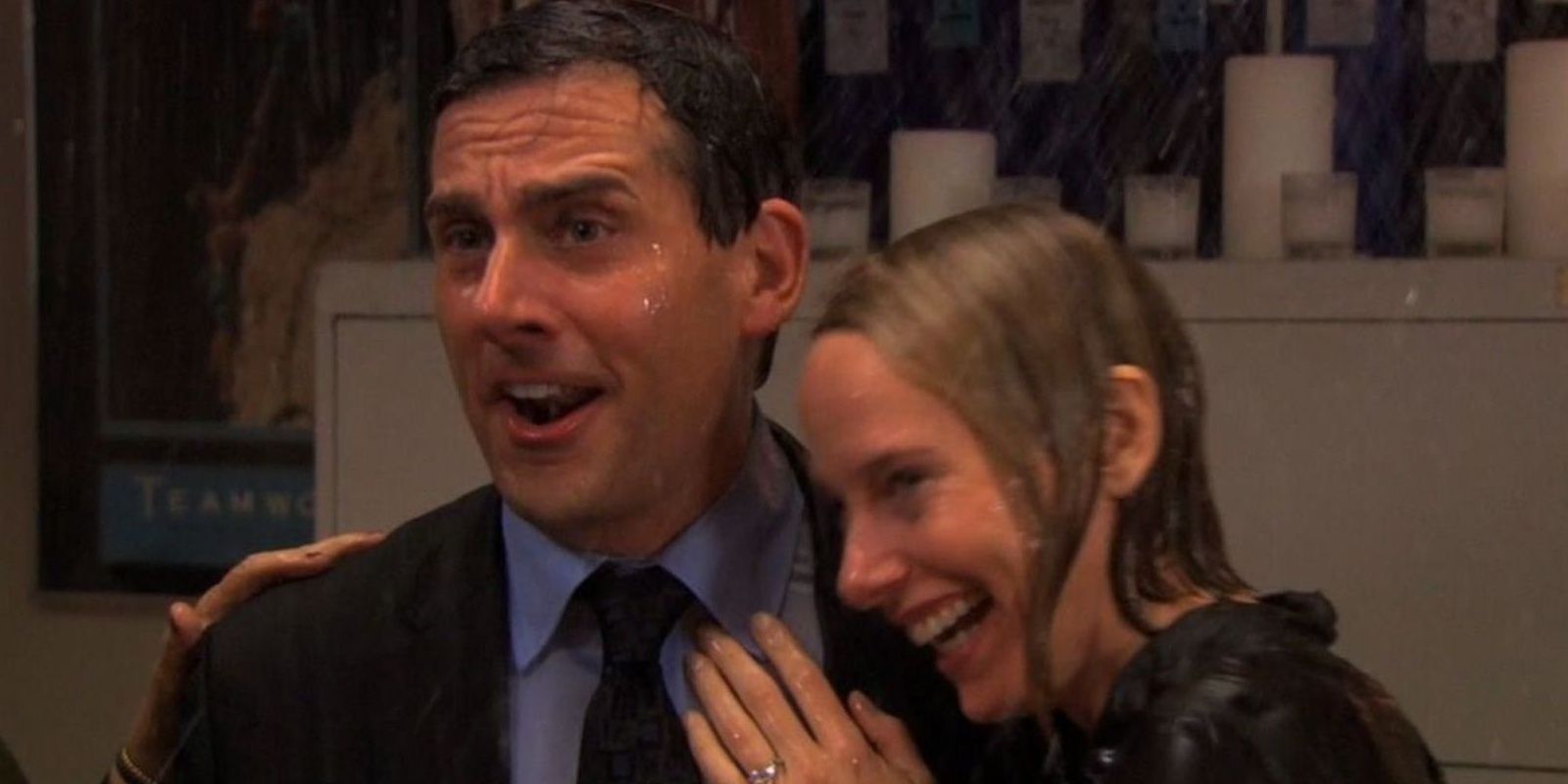 Michael proposes to Holly in The Office