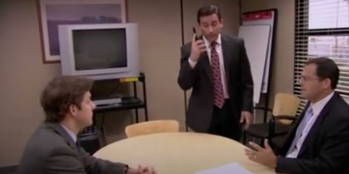 Michael interrupts jim's meeting - the office