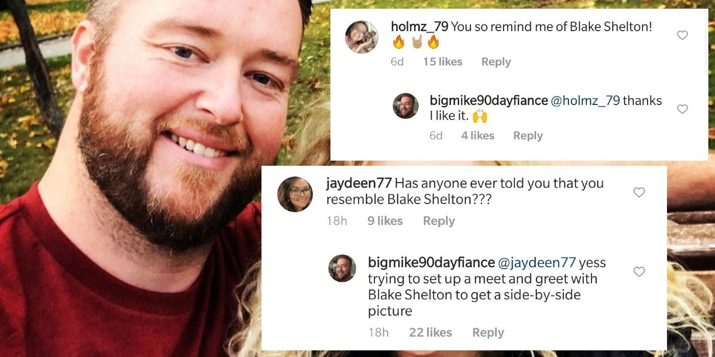 90 Day Fiancé: Mike Flattered By Blake Shelton Comparisons on IG