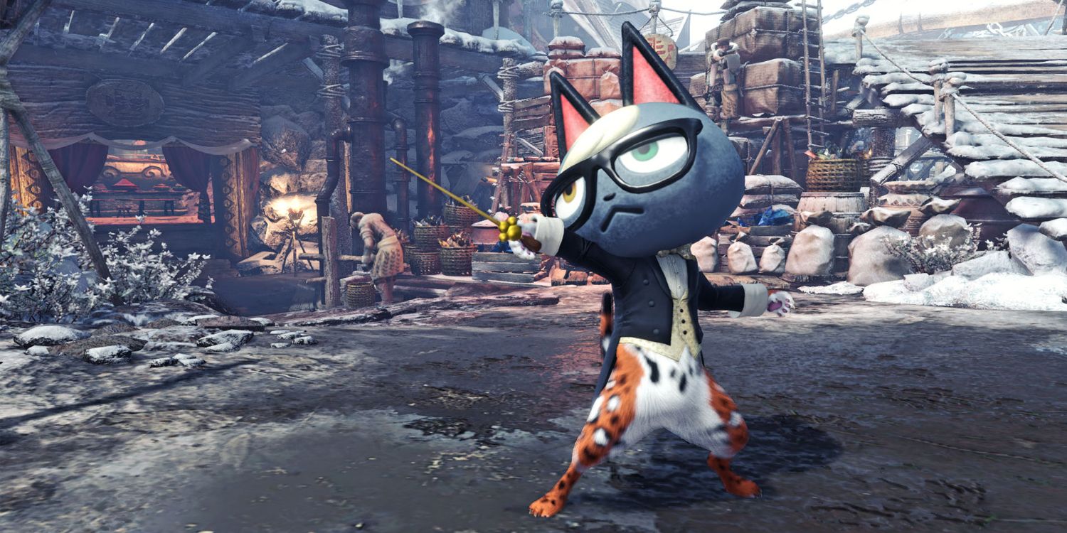 Animal Crossing Villagers Replace Palicoes In Monster Hunter World Mod