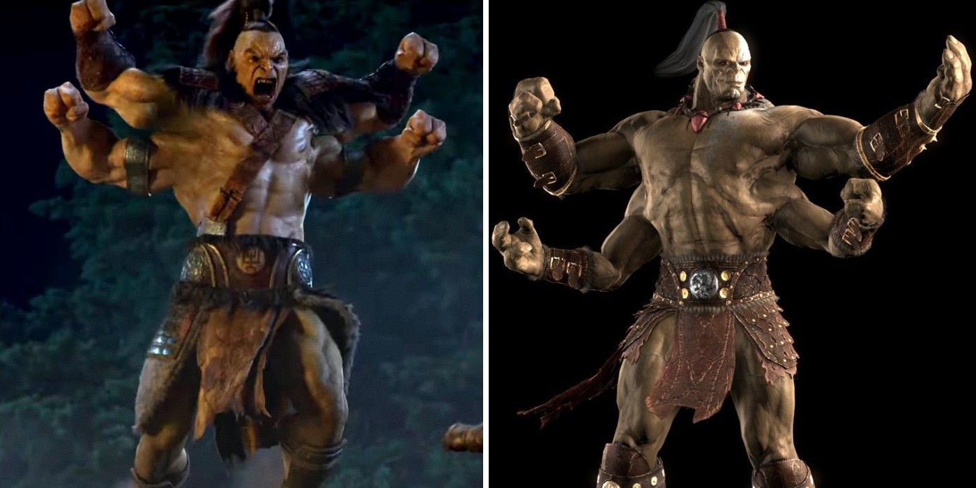 Mortal Kombat Movie Goro Comparison
