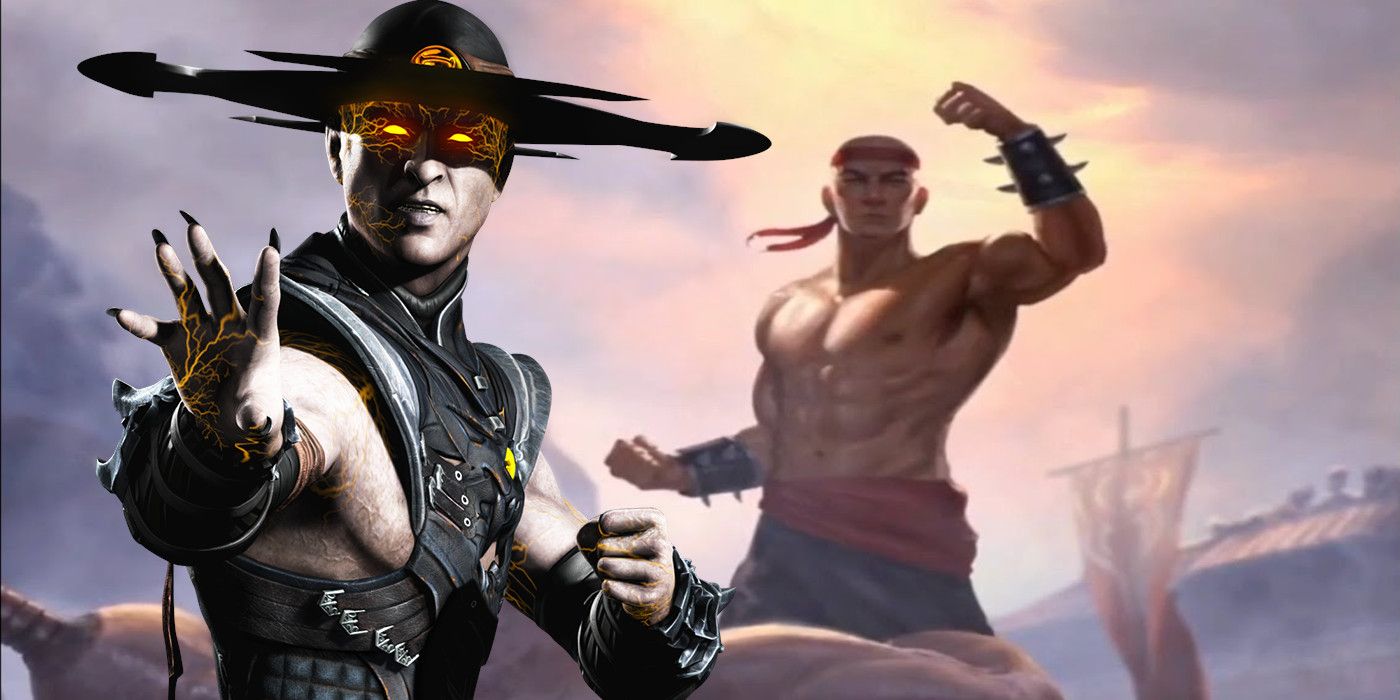 Kung Lao as a revenant in MKX and artwork of the Great Kung Lao