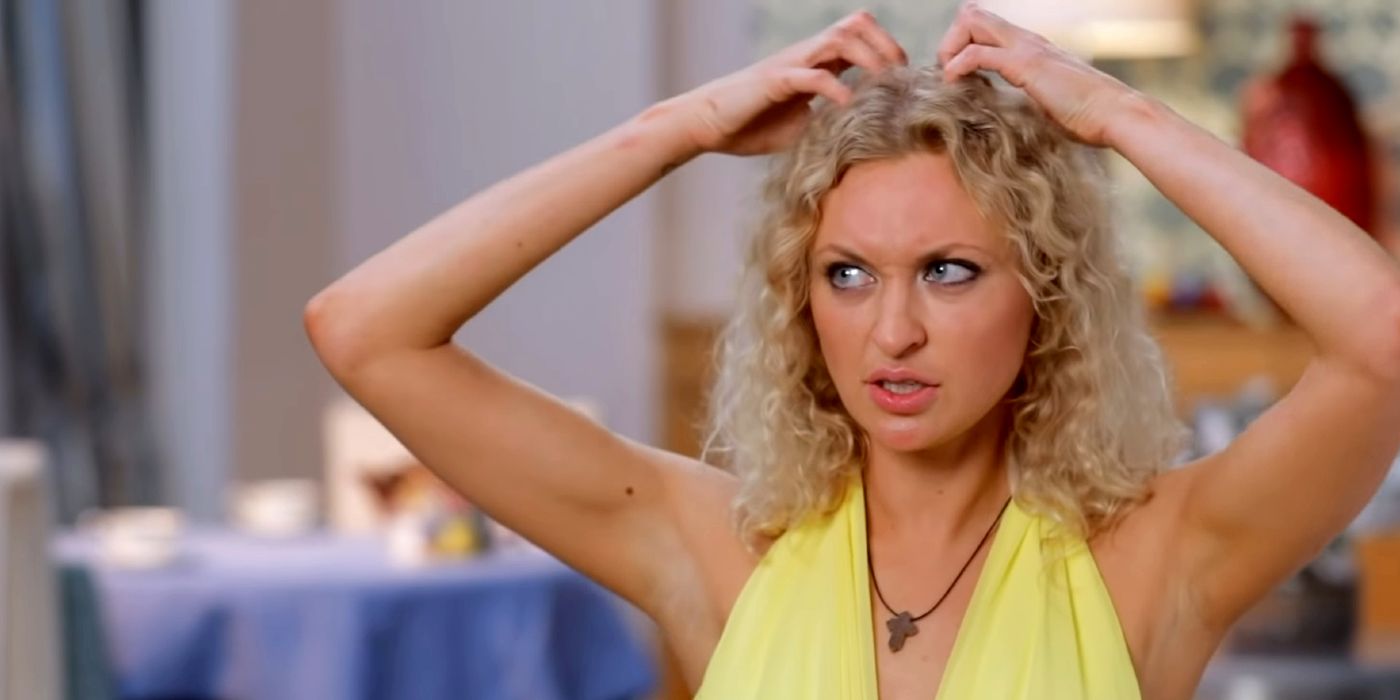 Natalie Mordovtseva talking to the camera In 90 Day Fiance 4