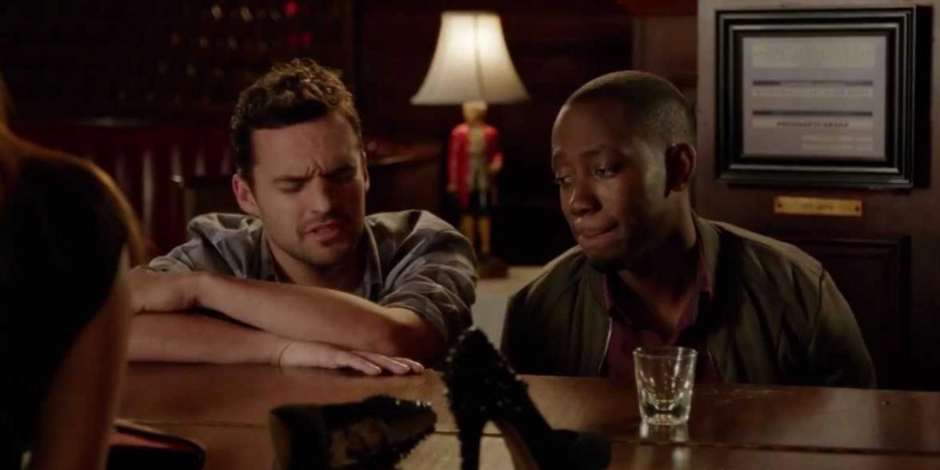Nick and Winston sing the sad song after Nick finds out he might have cancer in New girl