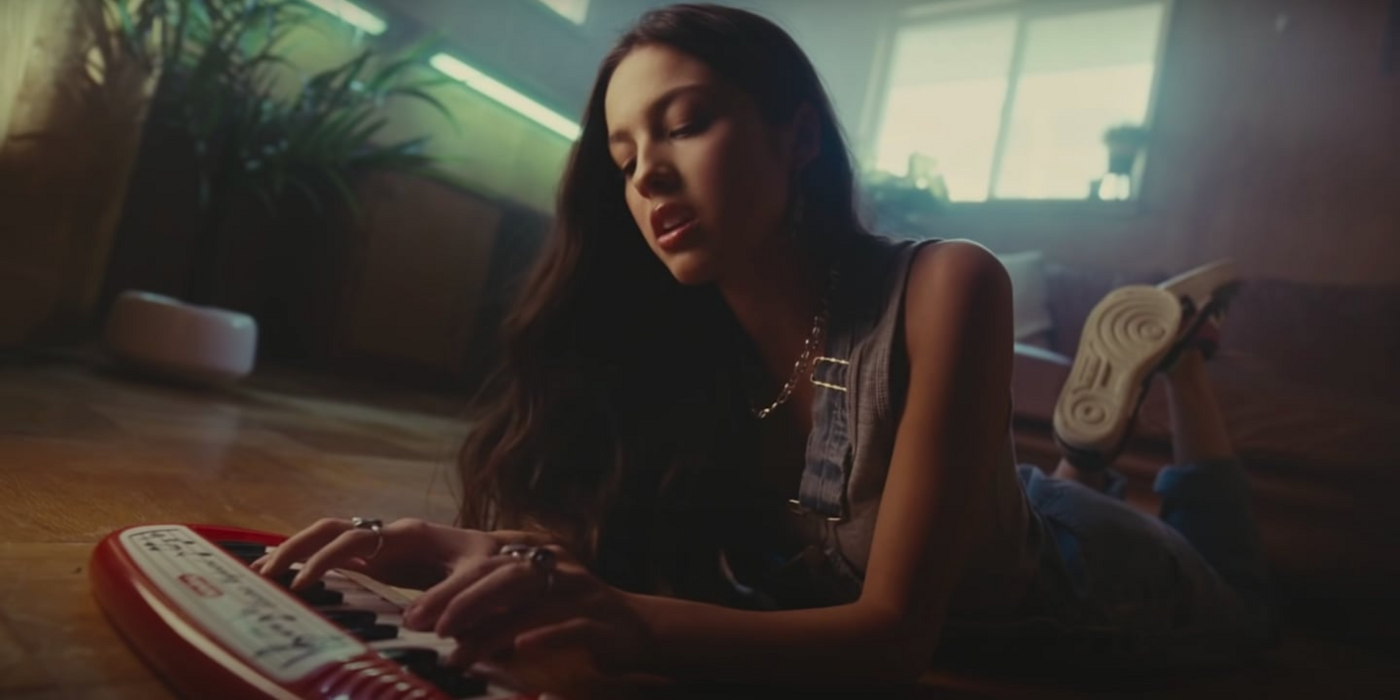 Olivia Rodrigo in her music video