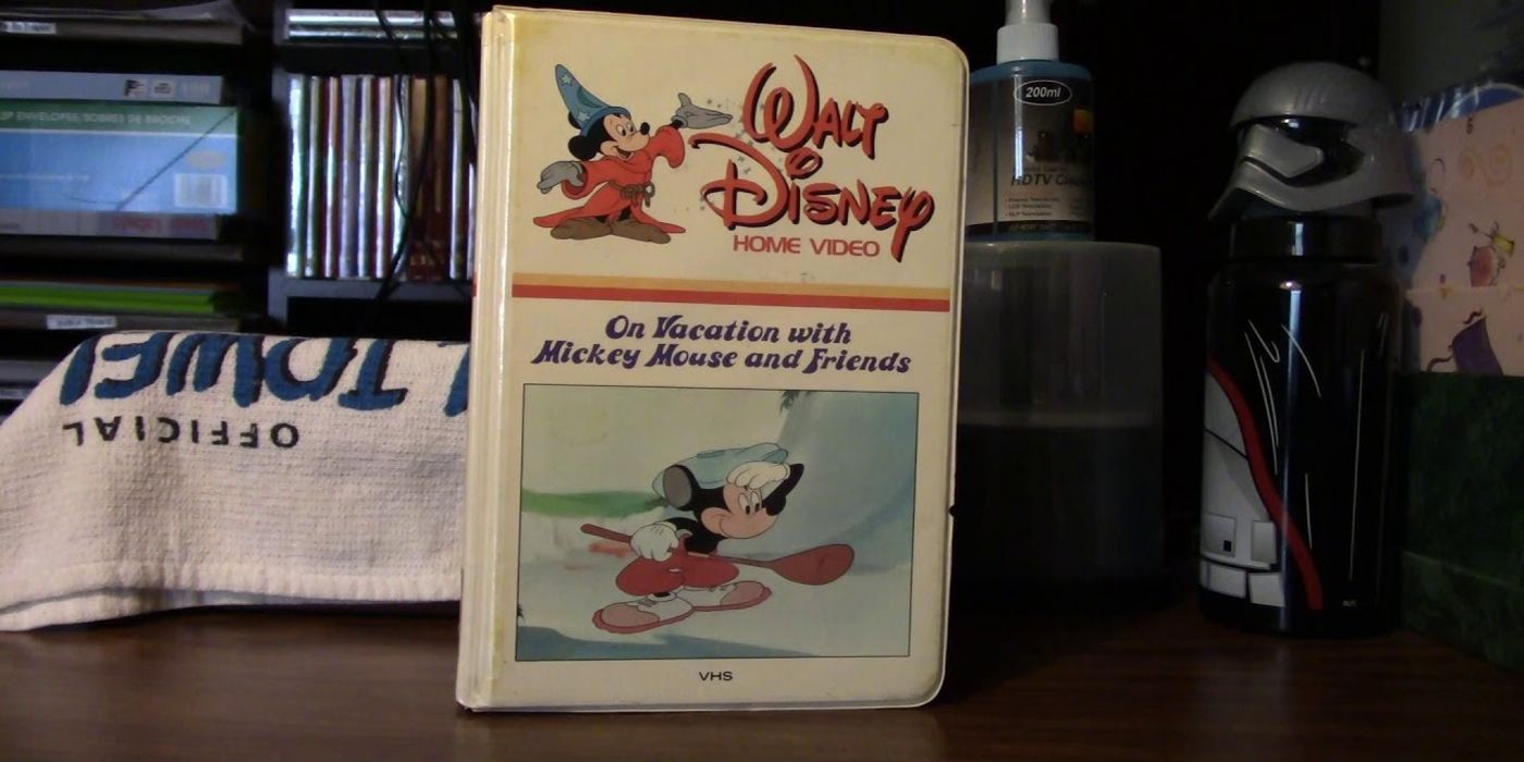 An early home video release of the Disney film On Vacation With Mickey Mouse and Friends.