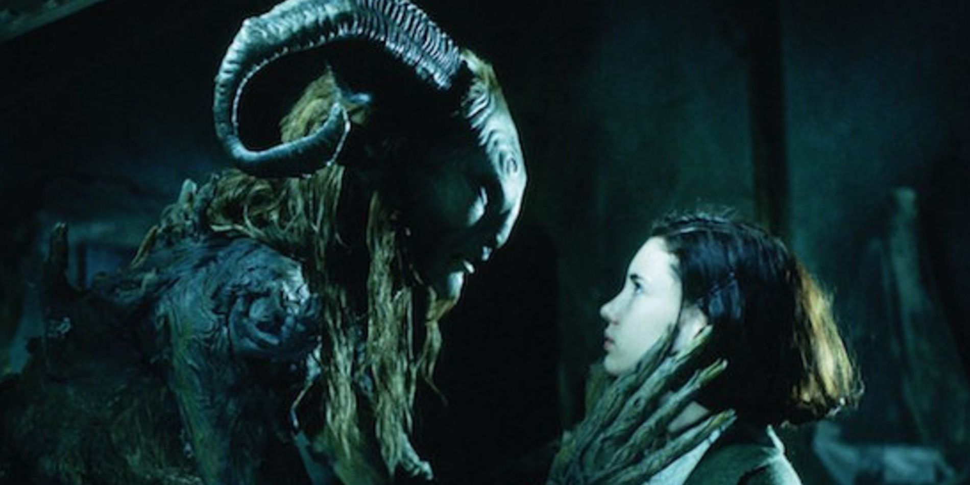 Ofelia meets Pan for the first time in Pan's Labyrinth