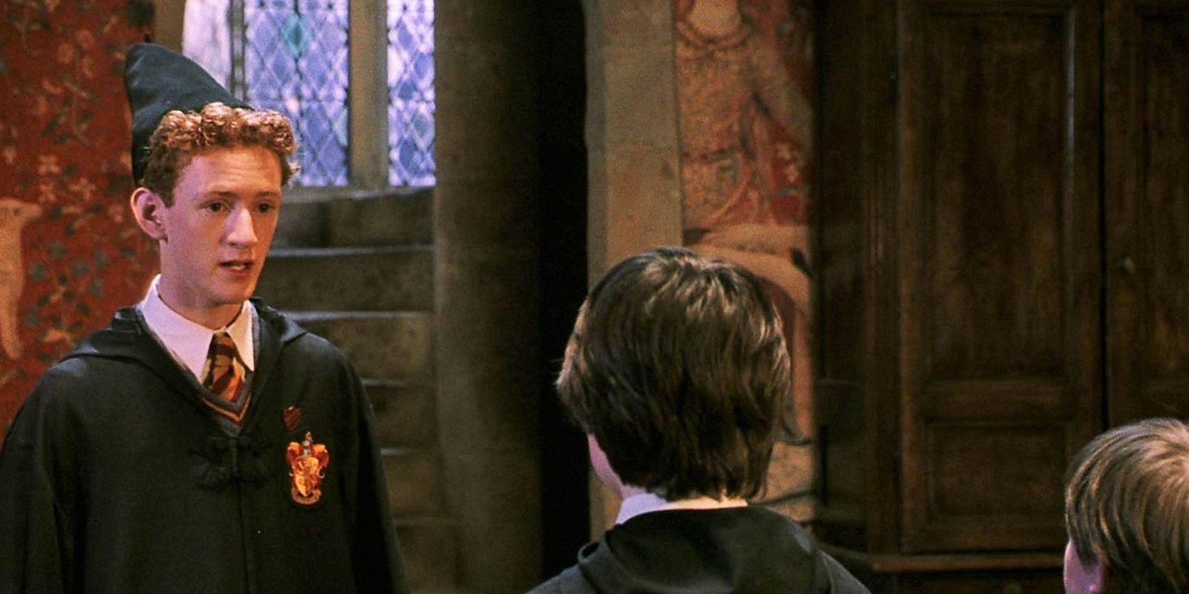 Percy Weasley gives instructions to First-Years