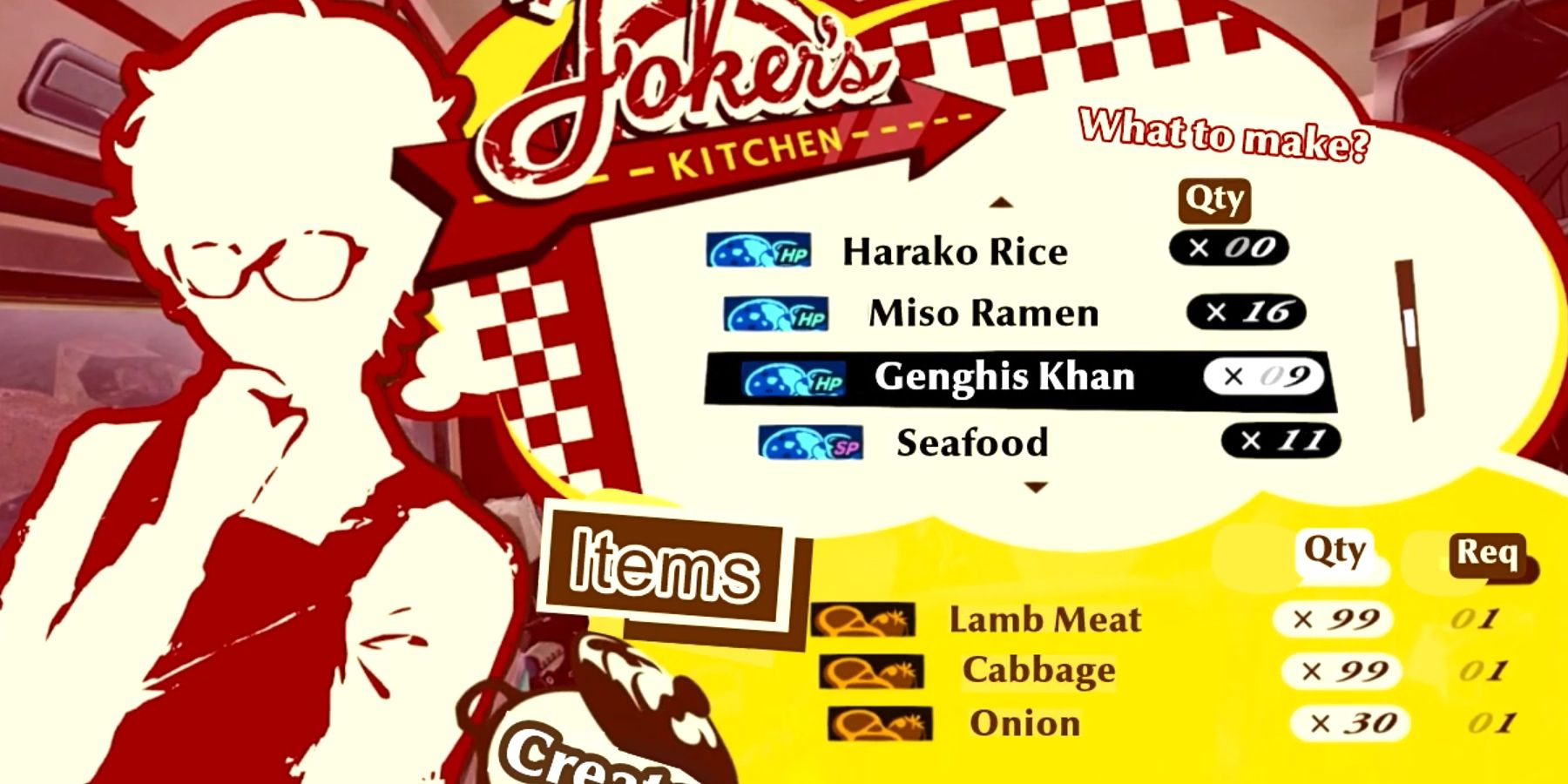 Persona 5 Strikers Cooking1