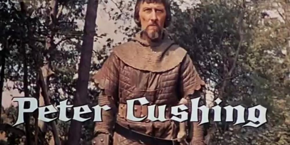 Peter Cushing in Sword of Sherwood Forest.